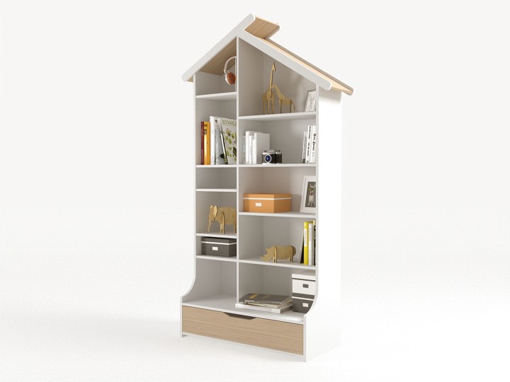 Стеллаж из серии Домик белый