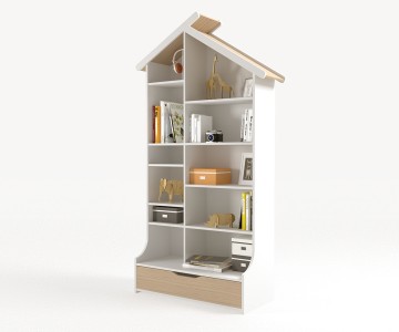 Стеллаж из серии Домик белый Стеллаж из серии Домик белый