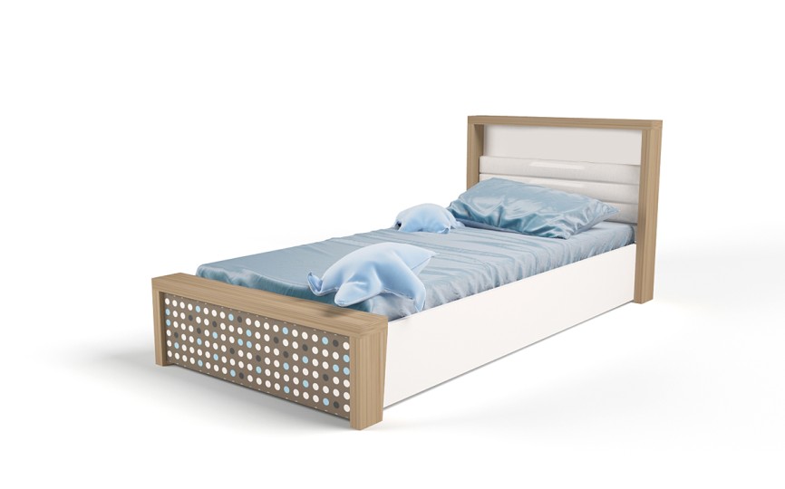 Кровать №5 с подъемным механизмом MIX (розовый или голубой)