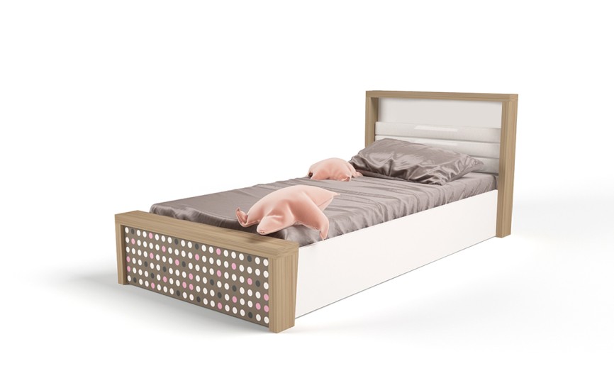 Кровать №5 с подъемным механизмом MIX (розовый или голубой)