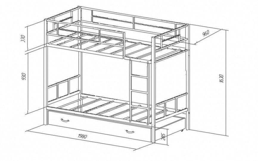 Двухъярусная кровать Севилья-2Я