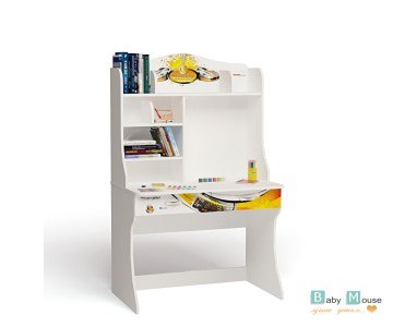 Стол с надстройкой "Champion" белый для мальчика Стол с надстройкой "Champion" белый для мальчика