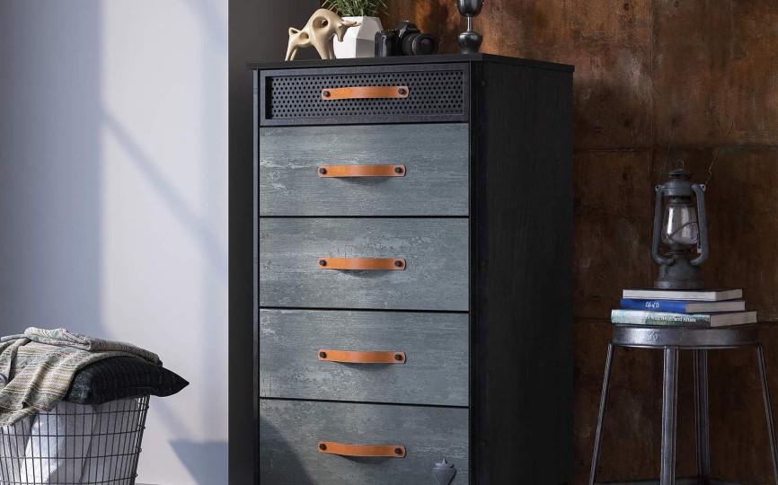Комод Dark Metal высокий