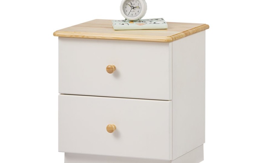 Тумба прикроватная узкая, два ящика Тимберика Кидс №3