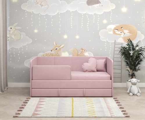 Диван-кровать "Симба" 160х80 см, с выкатным ящиком и бортиком Диван-кровать "Симба" 160х80 см, с выкатным ящиком и бортиком