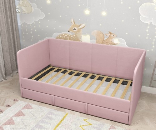 Диван-кровать "Симба" 160х80 см, с выкатным ящиком и бортиком Диван-кровать "Симба" 160х80 см, с выкатным ящиком и бортиком