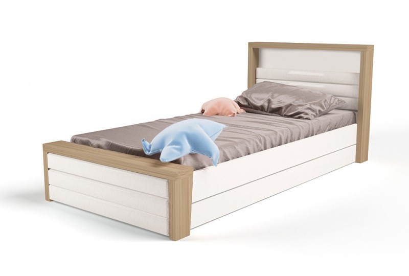 Кровать №6 с подъемным механизмом, с мягким изножьем MIX 