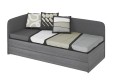 Кровать Сплит с мягкой спинкой с доп. спальным местом, КР2