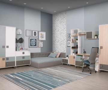 Детская комната "Димика" (серый) Детская комната "Димика" (серый)