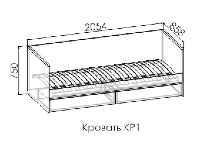 Кровать Флора КР1