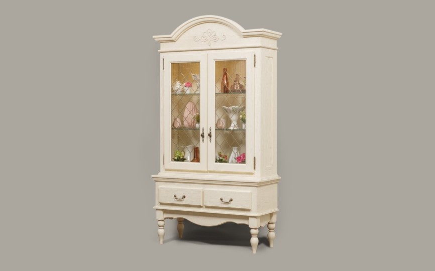 Сервант Валенсия двухдверный 2-11 на высоких ножках