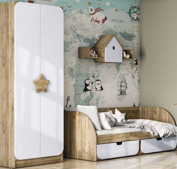 Шкаф двухдверный многофункциональный Колибри Шкаф двухдверный многофункциональный Колибри