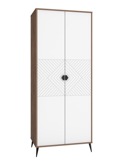 Шкаф 2-х дверный Астрид АР-01 дуб крафт табачный/бланж