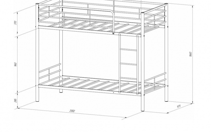 Двухъярусная кровать Севилья-3