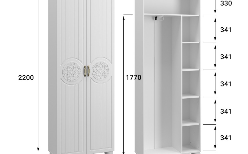 Шкаф «Монблан» МБ-21К