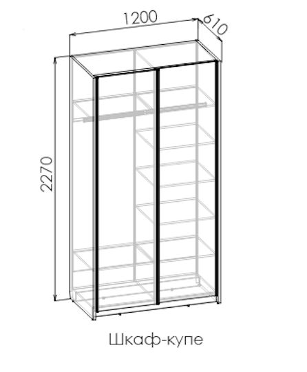 Шкаф-купе Ламбо Шкаф-купе Ламбо