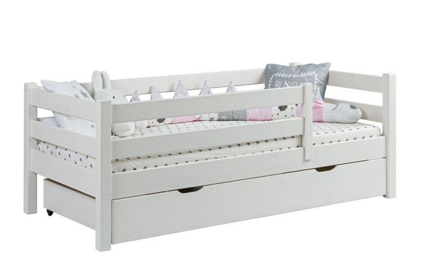 Кровать тахта с горизонтальными рейками Тимберика Кидс N3
