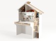 Стол со стеллажом из серии Домик белый