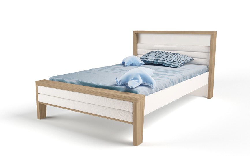 Кровать №2 с мягким изножьем MIX, 190х120 см