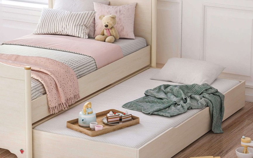 Выдвижная детская кровать (без матраса) FLORA, 190х90 