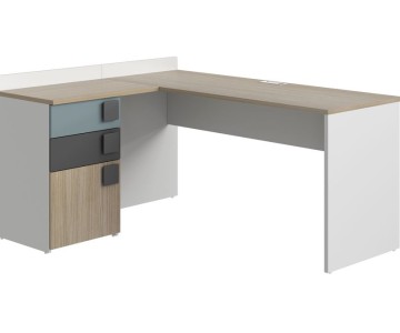 Стол прямой с угловым модулем Димика