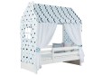 Кровать тахта с продольной крышей Тимберика Кидс N5