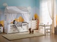 Кровать тахта с продольной крышей Тимберика Кидс N5