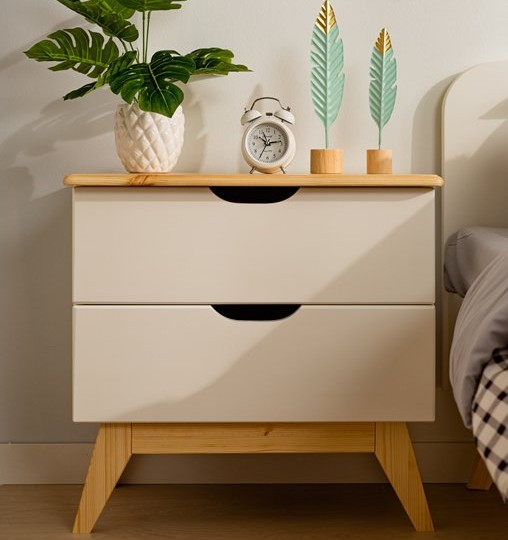 Тумба прикроватная, два ящика Тимберика Кидс №6 на ножках