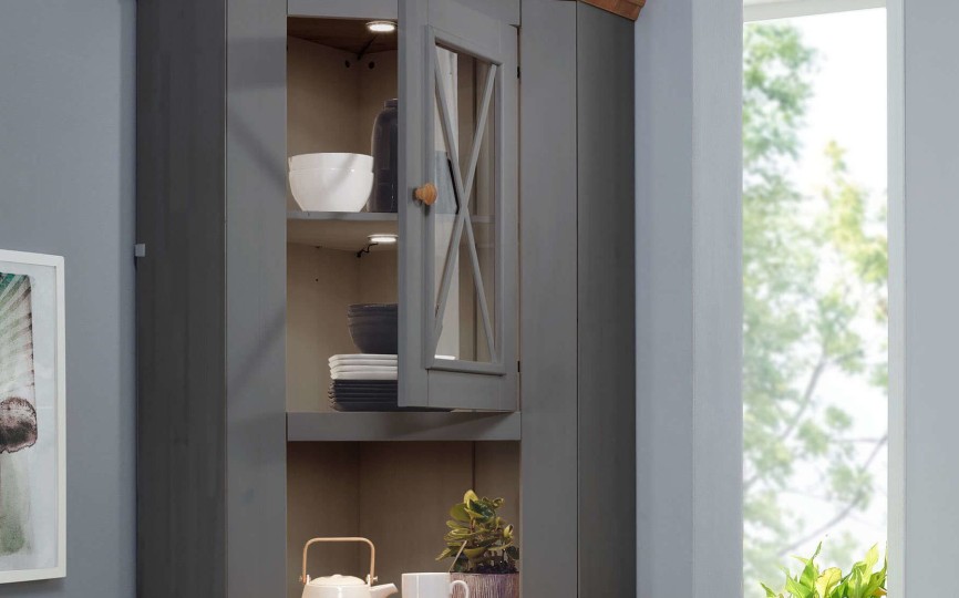 Буфет Форест Графит угловой