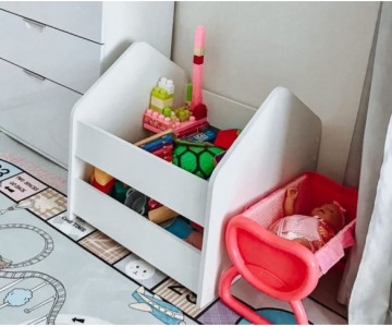 Ящик для игрушек Сказка белый, дс-4/1