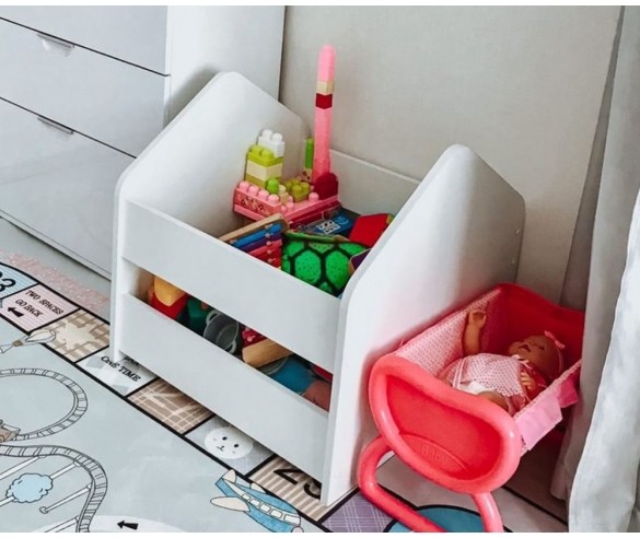 Ящик для игрушек Сказка белый, дс-4/1