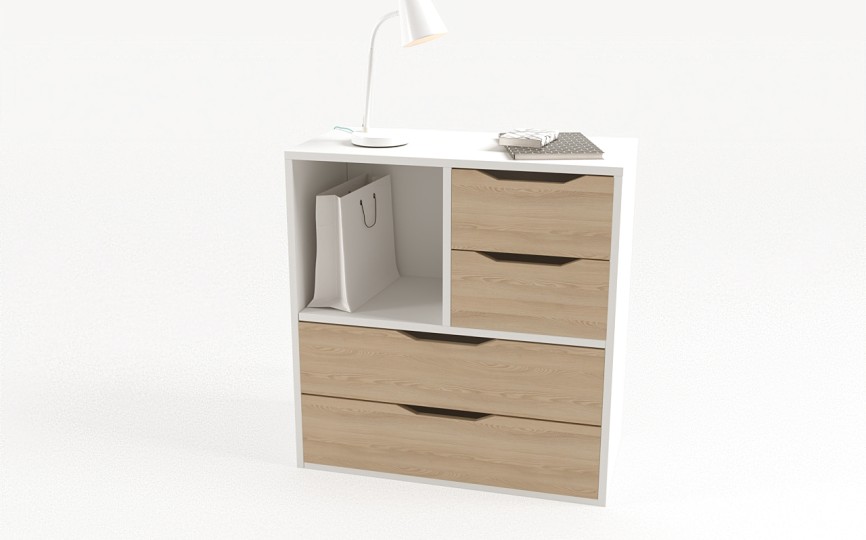 Комод из серии Домик белый