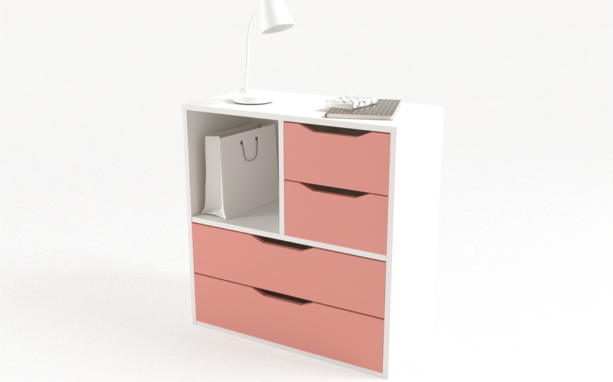 Комод из серии Домик белый