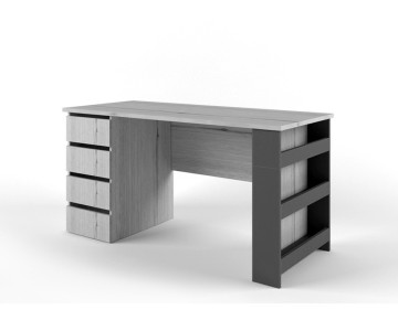 Стол с тумбой "Нью Тон Грэй"