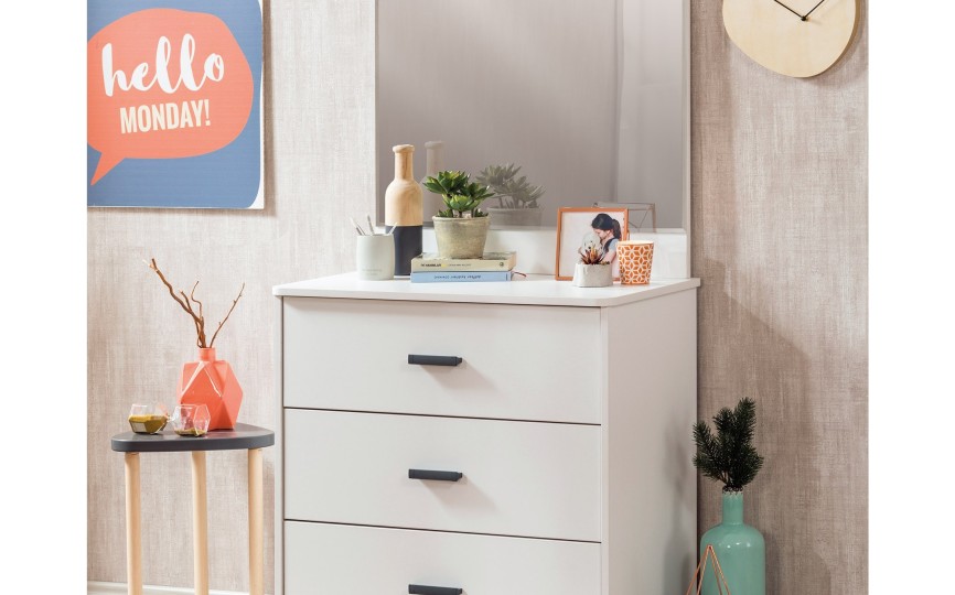 Зеркало к комоду "White", W-1801