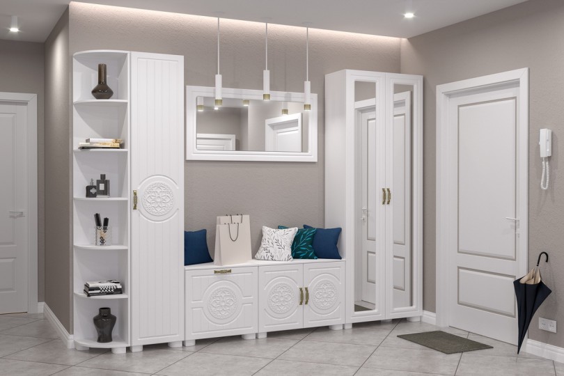 Шкаф двухдверный с зеркалом «Монблан» МБ-21К