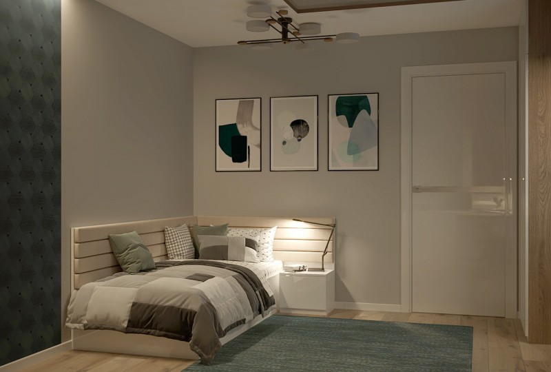 Кровать угловая  Crisp 190х90