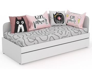 Кровать с ящиком Смарти Пинк КР2 Кровать с ящиком Смарти Пинк КР2