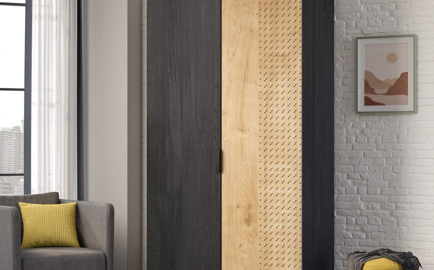 Шкаф двухдверный Black