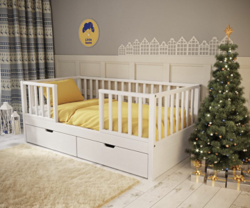 Кровать тахта с вертикальными рейками Тимберика Кидс N9