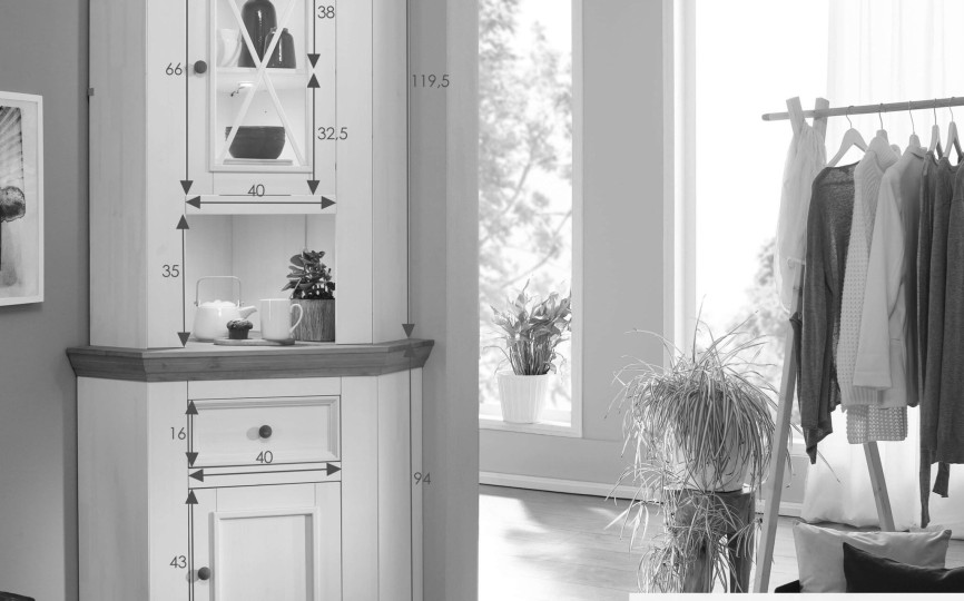 Комод Форест Графит угловой