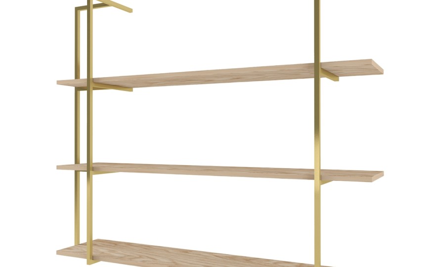 Полка 3-х ярусная Тури Белый