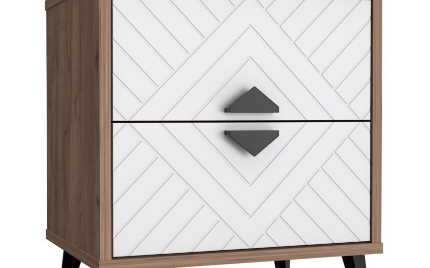 Тумба прикроватная Астрид АР-04 дуб крафт табачный/бланж