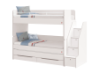 Двухъярусная кровать Studio White набор 1 (90x200 см) 