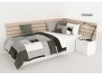 Кровать угловая  Crisp 190х120 с тумбочкой