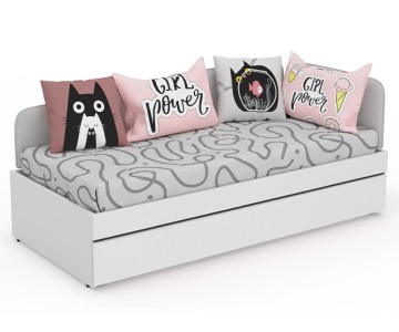 Кровать со 2-м спальным местом Смарти Пинк КР2 Кровать со 2-м спальным местом Смарти Пинк КР2