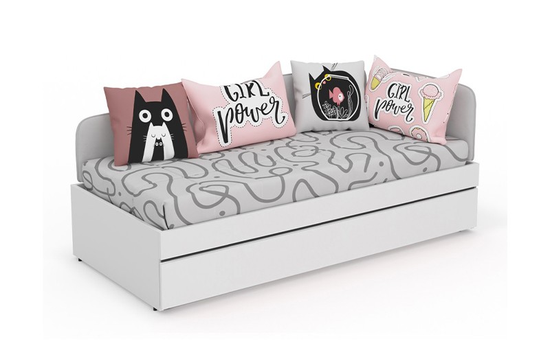 Кровать со 2-м спальным местом Смарти Пинк КР2