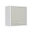 Шкаф навесной Моно НШ1 (Белый / светло-серый / шалфей)