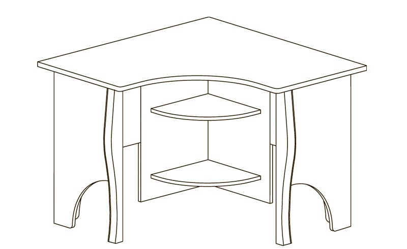 Стол угловой Алиса Стол угловой Алиса