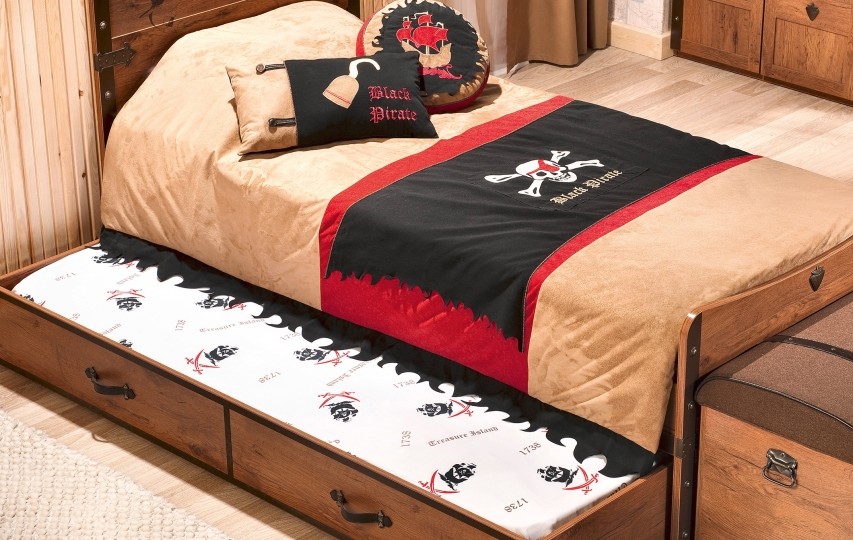 BLACK PIRATE KS-1305 Выдвижная кровать (без матраса 90*190)